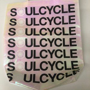 New Soulcycle holographic tote